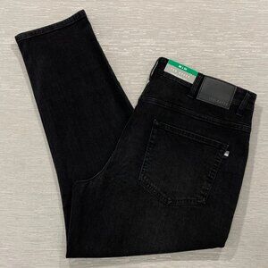 Ted Baker Jeans Mens 38 x 30 Straight Leg Regular Fit Black Denim Pants